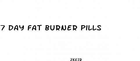 7 day fat burner pills