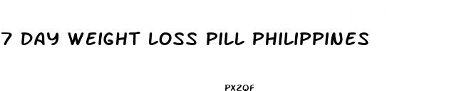 7 day weight loss pill philippines