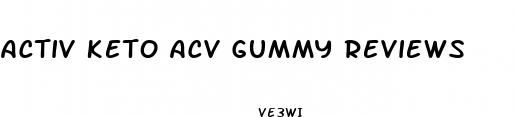activ keto acv gummy reviews