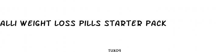 alli weight loss pills starter pack