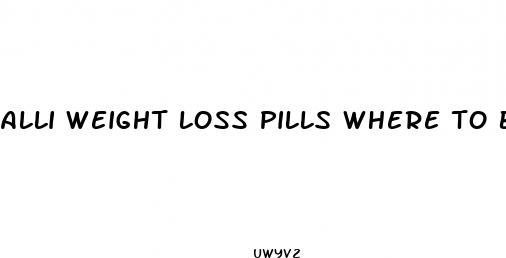 alli weight loss pills where to buy