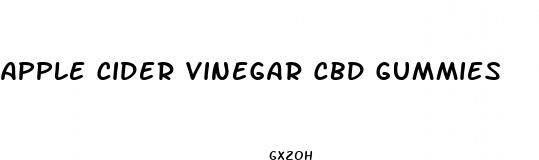 apple cider vinegar cbd gummies