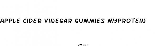 apple cider vinegar gummies myprotein