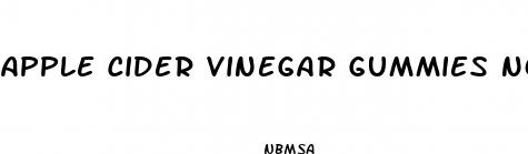apple cider vinegar gummies no sugar