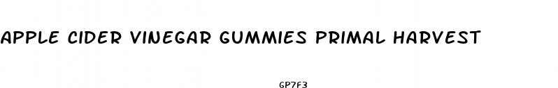 apple cider vinegar gummies primal harvest