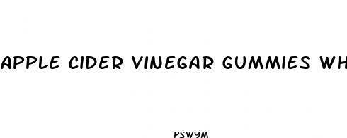 apple cider vinegar gummies whole foods