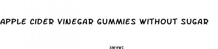 apple cider vinegar gummies without sugar