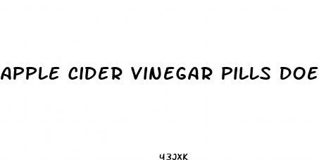apple cider vinegar pills does it help you lose weight
