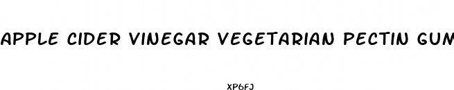 apple cider vinegar vegetarian pectin gummies