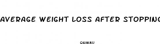 average weight loss after stopping birth control pill