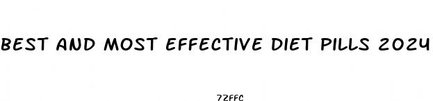 best and most effective diet pills 2024
