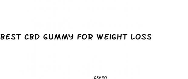 best cbd gummy for weight loss
