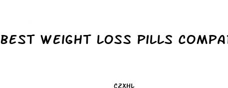 best weight loss pills comparison