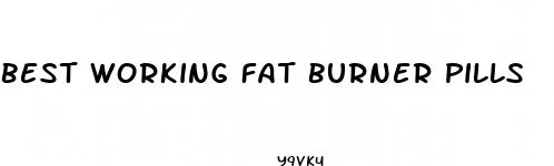 best working fat burner pills