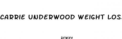 carrie underwood weight loss pill