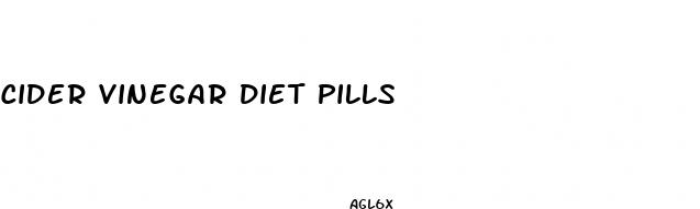 cider vinegar diet pills