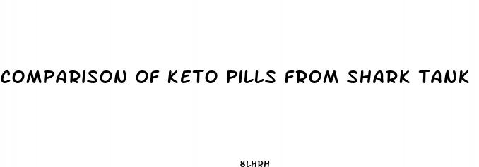 comparison of keto pills from shark tank