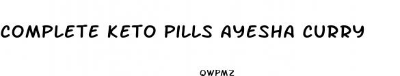 complete keto pills ayesha curry