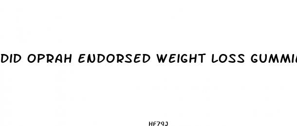 did oprah endorsed weight loss gummies