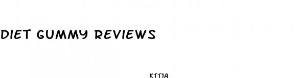 diet gummy reviews