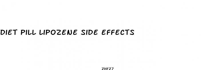 diet pill lipozene side effects