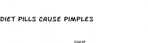 diet pills cause pimples