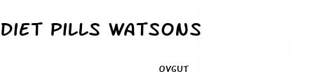 diet pills watsons