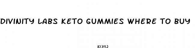 divinity labs keto gummies where to buy