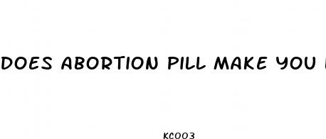 does abortion pill make you lose weight