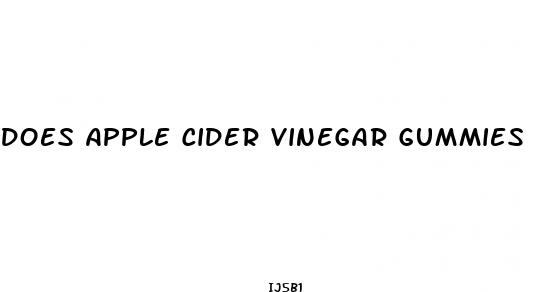 does apple cider vinegar gummies help weight loss