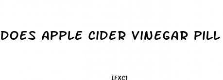 does apple cider vinegar pill help with weight loss