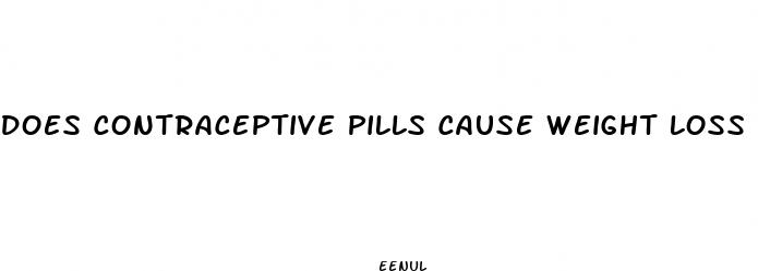 does contraceptive pills cause weight loss