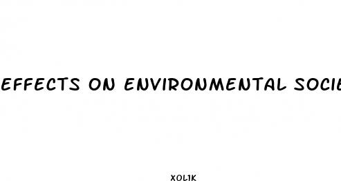 effects on environmental society diet pills