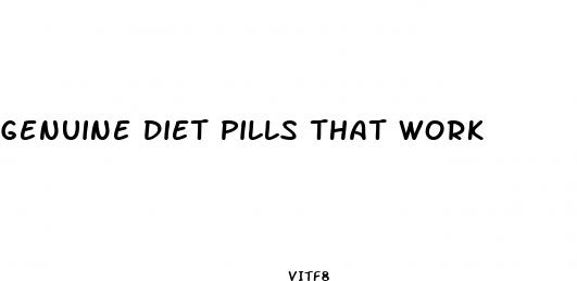 genuine diet pills that work