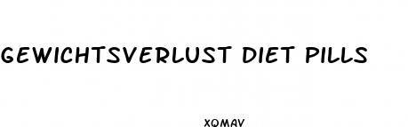 gewichtsverlust diet pills