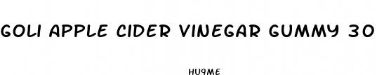 goli apple cider vinegar gummy 30 ct