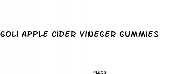 goli apple cider vineger gummies