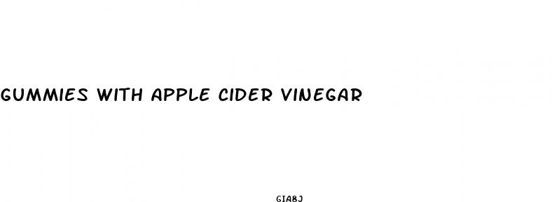 gummies with apple cider vinegar