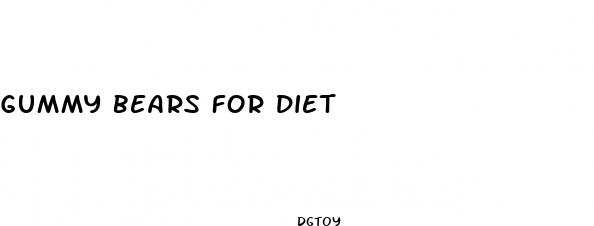 gummy bears for diet