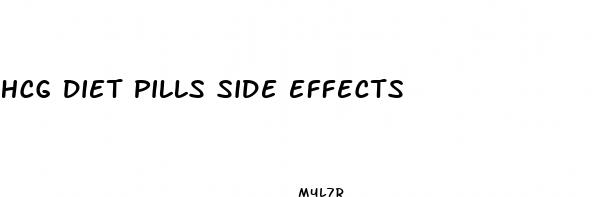 hcg diet pills side effects