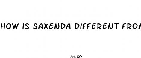 how is saxenda different from weight loss pills