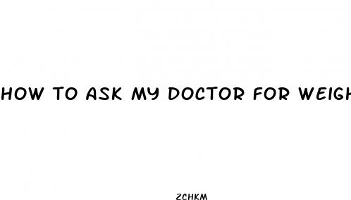 how to ask my doctor for weight loss pills