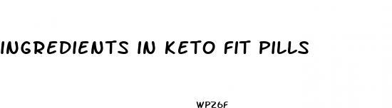 ingredients in keto fit pills