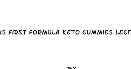 is first formula keto gummies legit