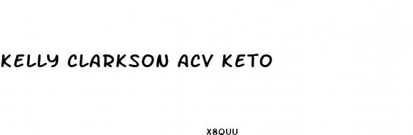 kelly clarkson acv keto