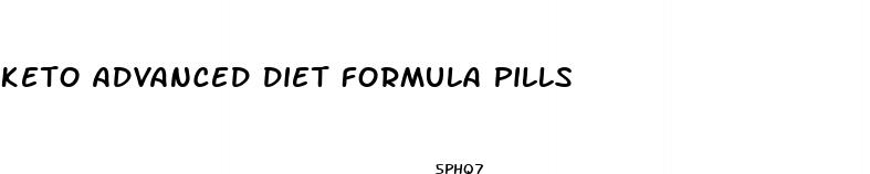 keto advanced diet formula pills
