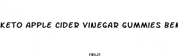 keto apple cider vinegar gummies benefits