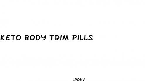 keto body trim pills