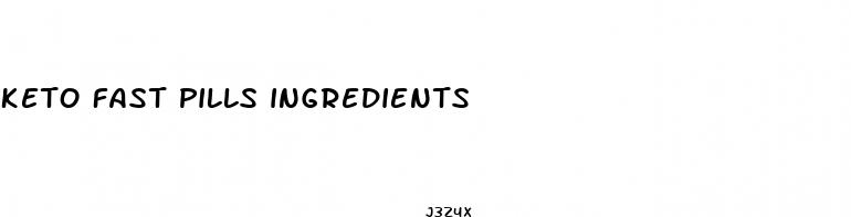 keto fast pills ingredients