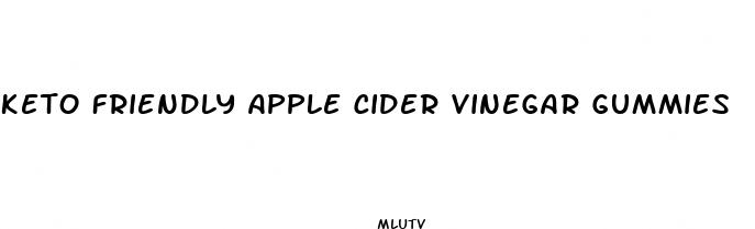 keto friendly apple cider vinegar gummies